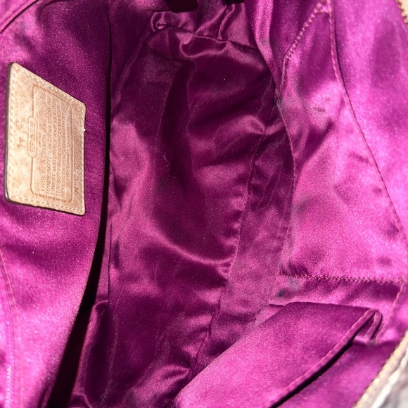 Coach Nylon Beige Python Print Tote/Shoulder Bag - Picture 9 of 10